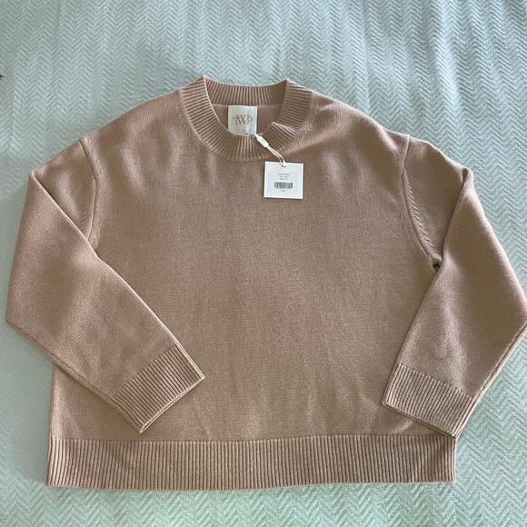 TWP Sweaters - NEW WITH TAG TWP Brand Cashmere Sweater Women’s Large Luxury Boy Crew Retail 750